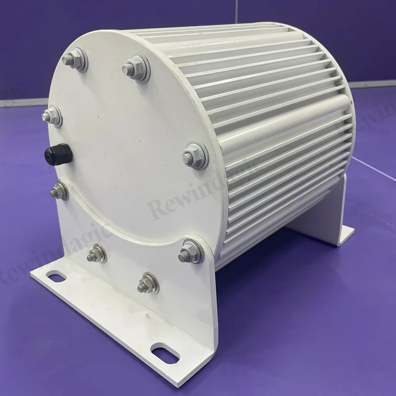 Low Noise 380V 5000W 10KW 20KW 30KW Permanent Magnet Generator With 48V 60V 24V DC Motor Complete Set Power Generator System