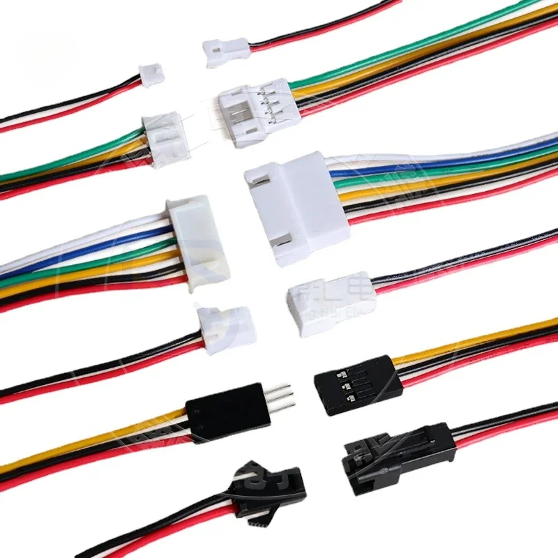 1.25/1.5/HY/PH2.0/XH/XHB/Dupont/SM2.54/2510/VH3.96 Connector Cable 2-6P Plug Socket Male Female Wire Connector Extension Cable