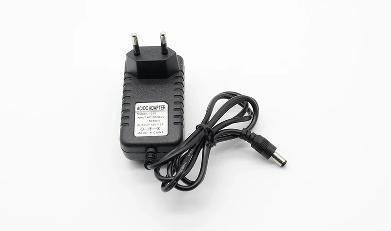 1PCS 12V2A AC 100V-240V Converter Adapter DC 12V 2A 2000mA Power Supply EU Plug 5.5mm x 2.1-2.5mm for LED CCTV