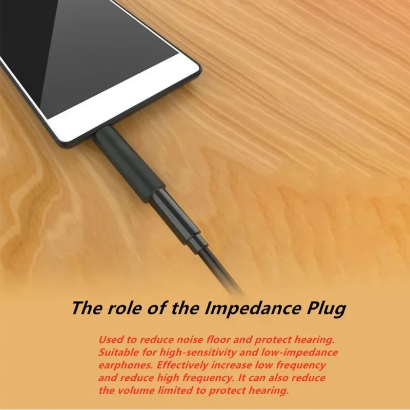 1PCS Conductor Earphone Impedance Plug 30 75 150 200 400 600 Ohm Noise Cancelling Adapter Resistance Reduce Noise Filter Plug