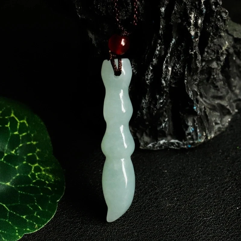 Jade Pendant with Natural Jadeite, Peaceful Buckle, Guanyin Jade Buddha, Burmese Jade Jewelry Factory Wholesale S2091518