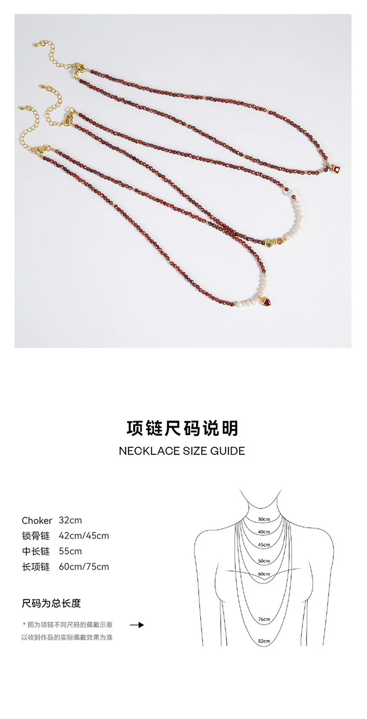 Natural Freshwater Pearl Necklace Imported Zircon Beaded Cutting High-grade Sense Exquisite All-match Love Pendant Necklace Women