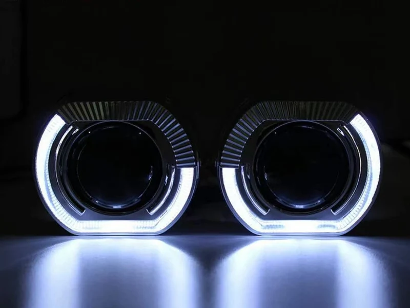 3.0 inch 2.5 inch lens decorative cover square angel eye integrated cover sports LED aperture hood