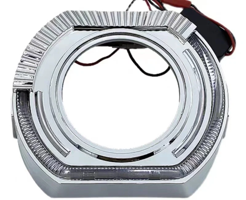 3.0 inch 2.5 inch lens decorative cover square angel eye integrated cover sports LED aperture hood