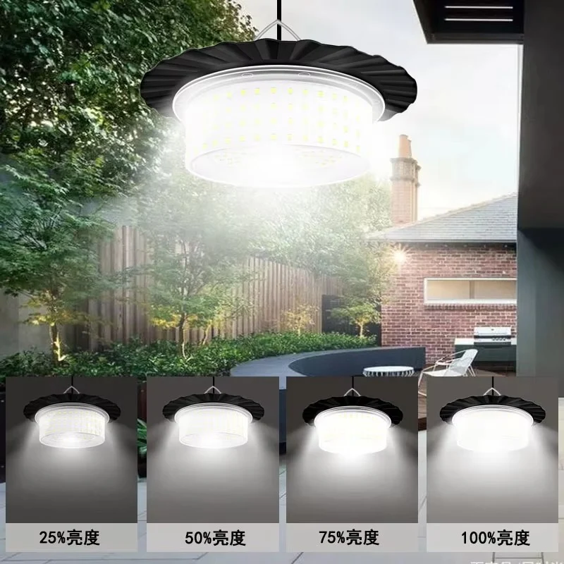 Solar 244LED Ring Chandelier Courtyard Garden Villa Street Light 360 Degree Outdoor Solar Lighting