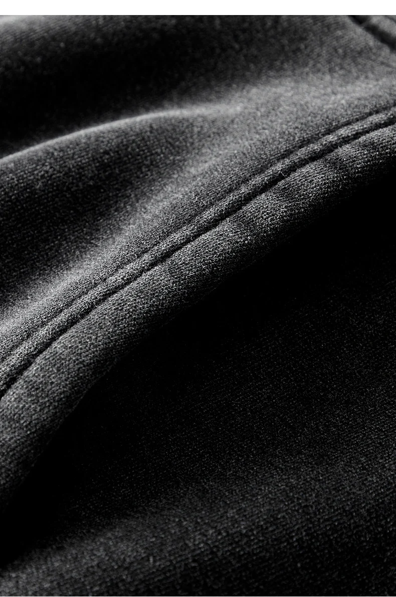 TILANI men's sweater cardigan fleece-lined thickened zipper coat 360g washed vintage waxed casual hoodie