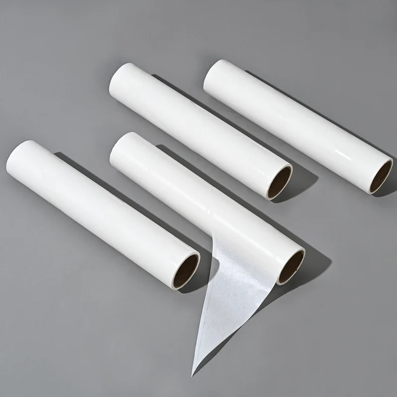 24cm sticky hair roller tearable sticky dust roll paper pet hair removal brush hair roll paper replacement core factory wholesale