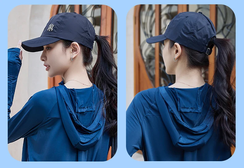 Quick-Drying Sun Protection Hat, Unisex Breathable Peaked Cap, Fashionable and Versatile Baseball Cap Wholesale Custom Logo
