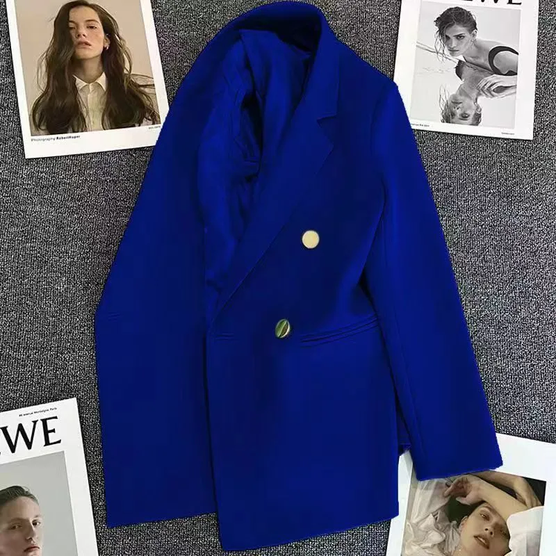 Orange Suit Jacket Women's 2025 Spring and Autumn New Korean High-end Temperament Popular Suit 22 Colors