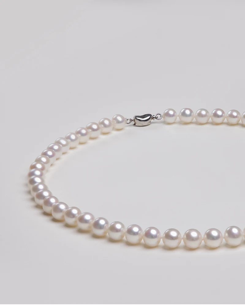 8-9 nearly round bright pearl necklace natural freshwater pearl necklace women send mother holiday gift box