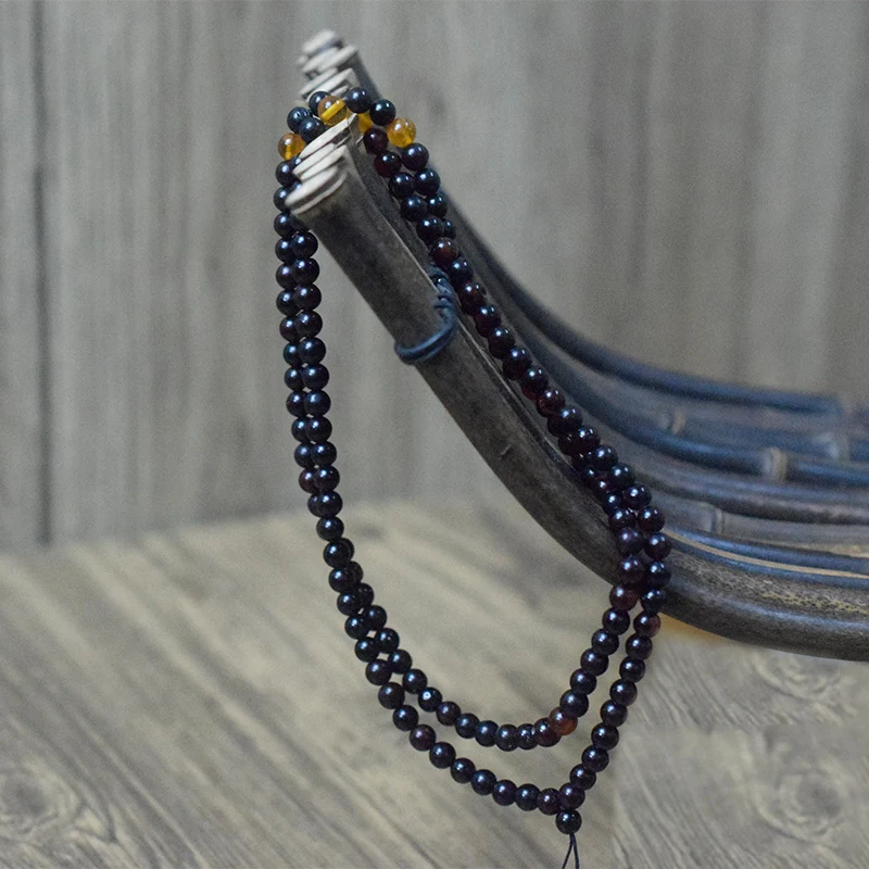Baltic natural amber blood pearl necklace water purification grade clavicle chain sea floating raw ore multi-circle bracelet