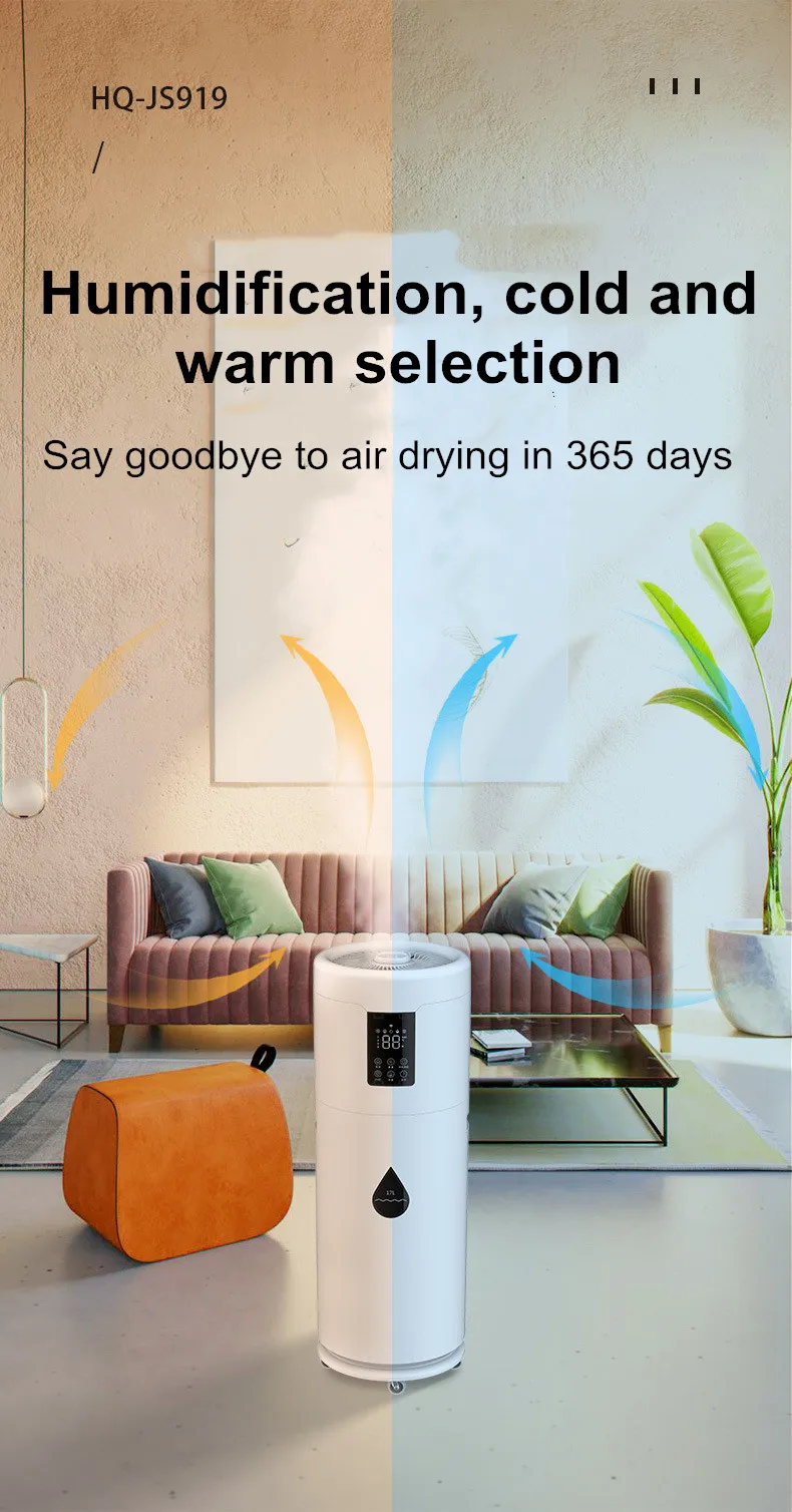 100-240V Humidifiers for Large Room Wholehouse Humidifier 2000 sq.ft.Honovos 17L/4.5Gal Ultrasonic Cool Mist Large Humidifier