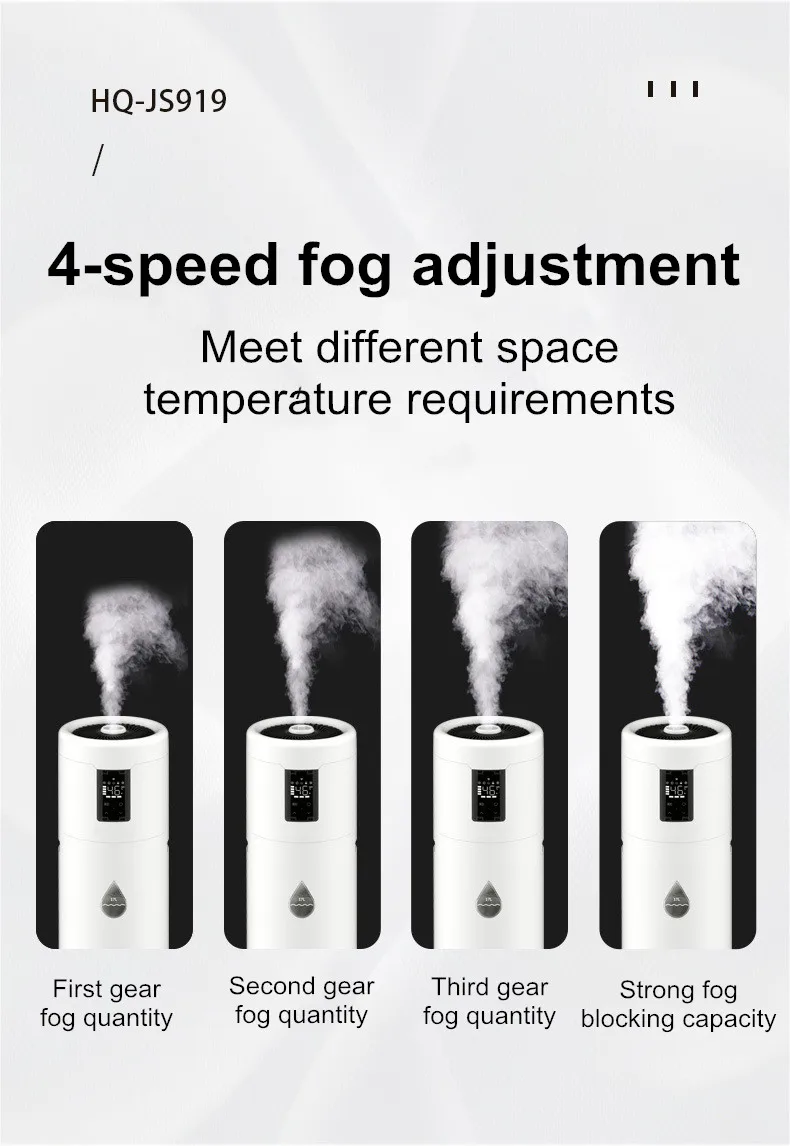 100-240V Humidifiers for Large Room Wholehouse Humidifier 2000 sq.ft.Honovos 17L/4.5Gal Ultrasonic Cool Mist Large Humidifier
