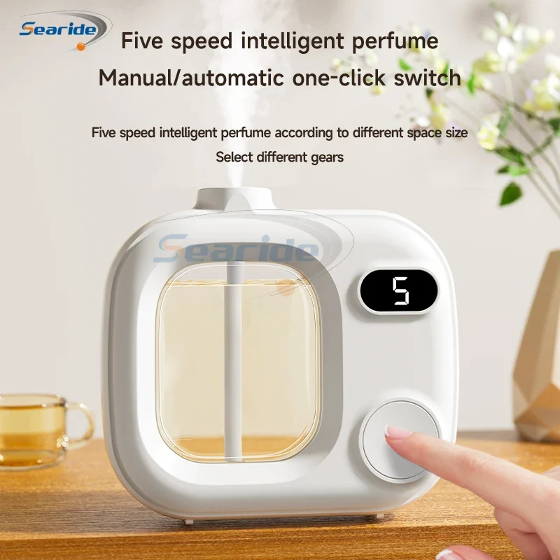 Searide Aromatherapy Machine Automatic Fragrance Spraying Bathroom Deodorization 50ML Essential Oil For Home Bedroom Toilet