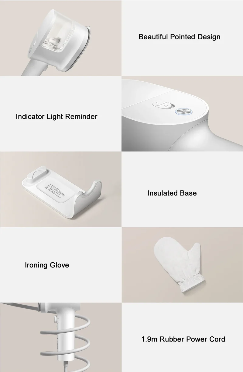 MIJIA Garment Steamer iron Home Handheld Electric Steam Cleaner Hanging Mite Removal Flat Steamer Ironing Clothes Machine
