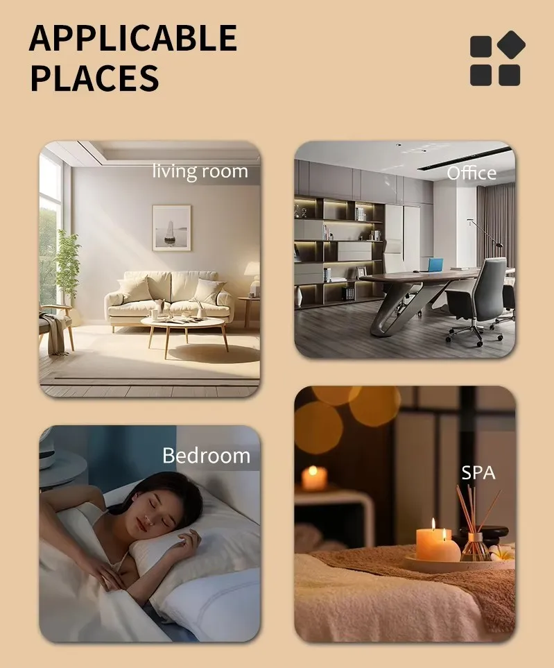 Bluetooth Smart Scent Air Machine Hotel Collection Diffuser for Essential Oil Waterless Diffuser for Home Hotel Room Fragrance