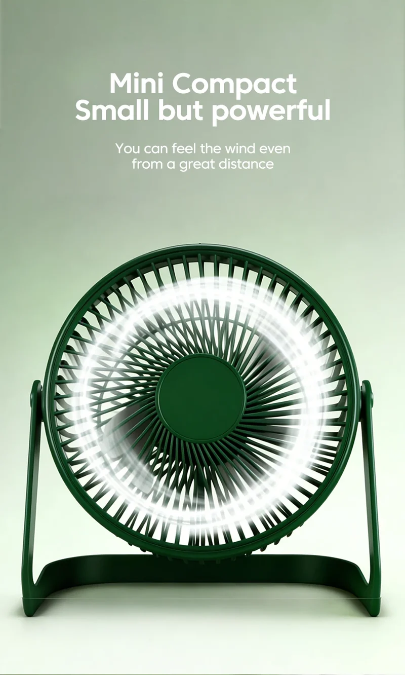 Desk Fan Portable Mini USB Rechargeable Fan Ultra Quiet Suitable For Home Desk Office Student Dormitory Computer Summer