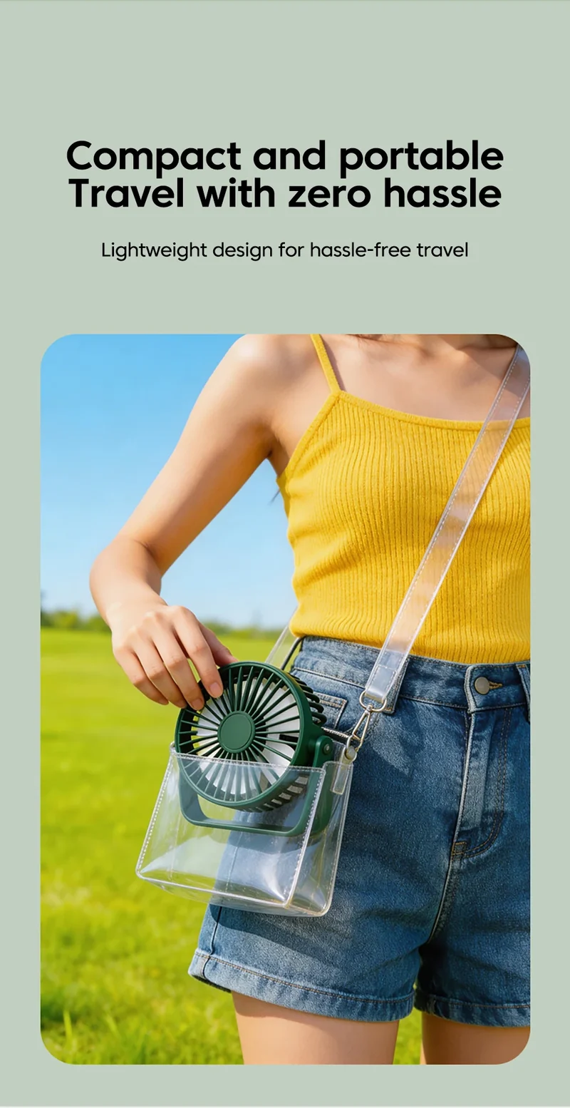 Desk Fan Portable Mini USB Rechargeable Fan Ultra Quiet Suitable For Home Desk Office Student Dormitory Computer Summer