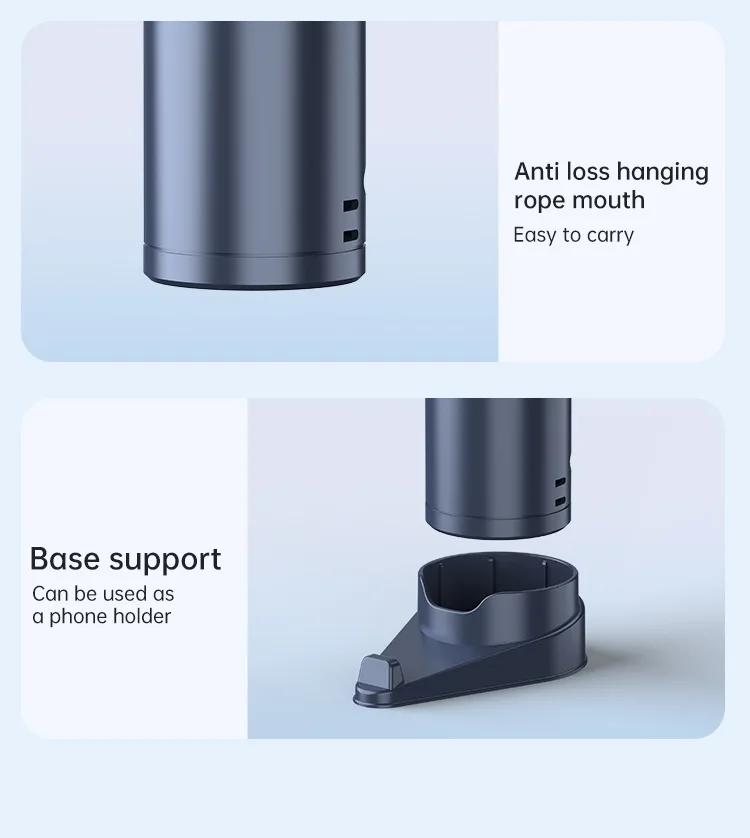 Lenovo Portable Ice Cooling Mini Handheld Fan 100 Speeds Powerful Fan High-speed USB Rechargeable Cooler with Phone Stand