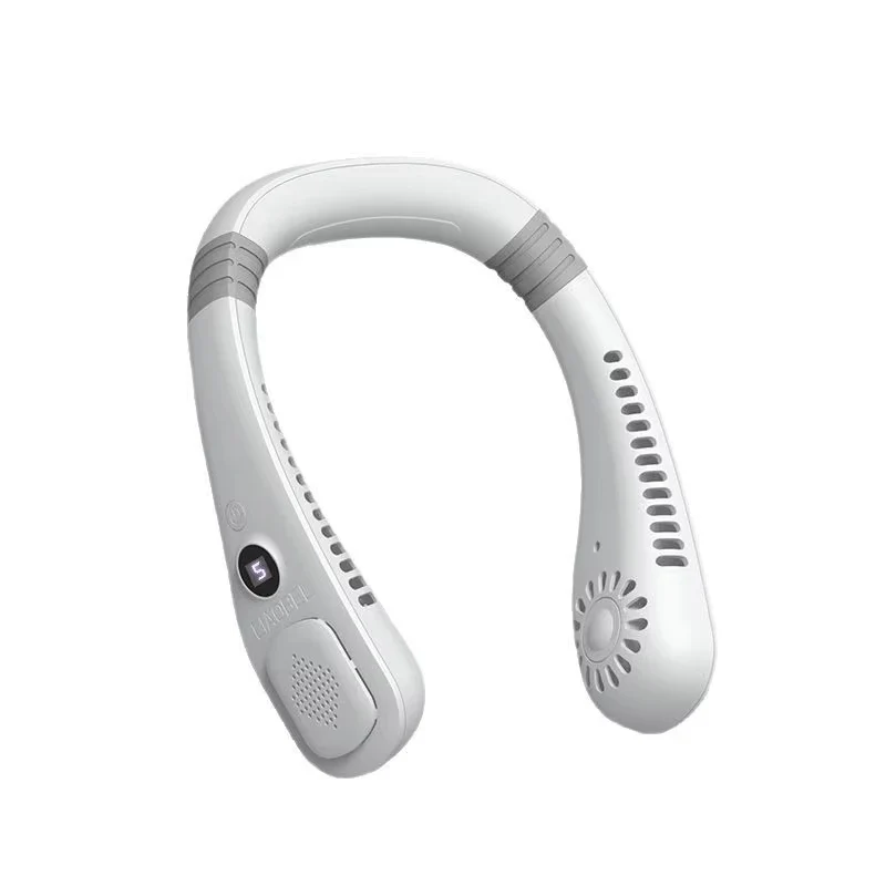 Lenovo Neck Bladeless Fan Mini Ultra Long Life Portable Lazy Silent Fan Usb Charging Student Sports Office 2026 New