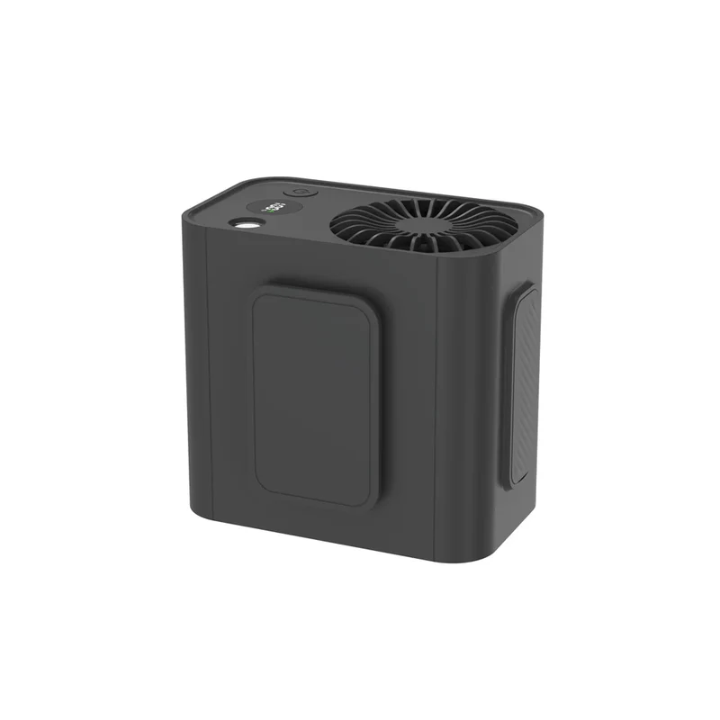 Vissko Outdoor Waist Mounted Fan Polymer Battery Anti Drop Shock Absorption USB Portable with Bladeless Hanging Neck Fan