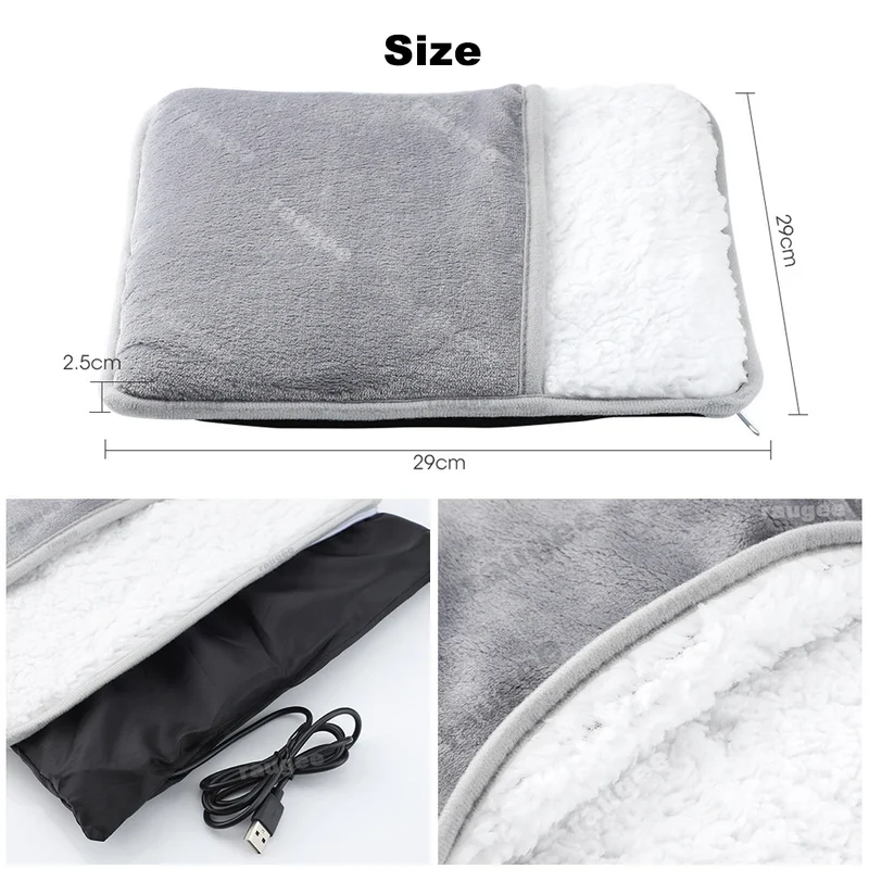 Foot Warmer Winter Electric Foot Heating Pad Soft Flannel Washable Foot Warmer Constant Temperature Heating Foot Warming Mat