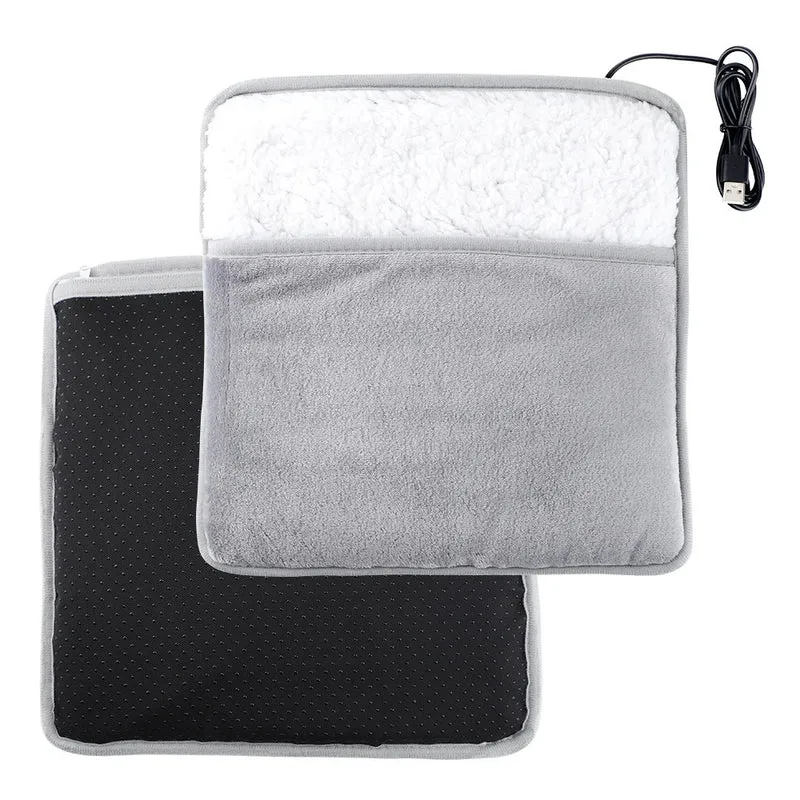 Foot Warmer Winter Electric Foot Heating Pad Soft Flannel Washable Foot Warmer Constant Temperature Heating Foot Warming Mat