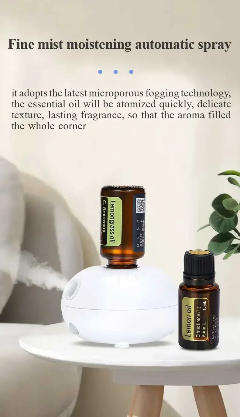 Room Fragrance Diffuser USB Car Air Nebulizer Diffuser Funny Automatic Induction Portable smell distributor For Bedroom Office