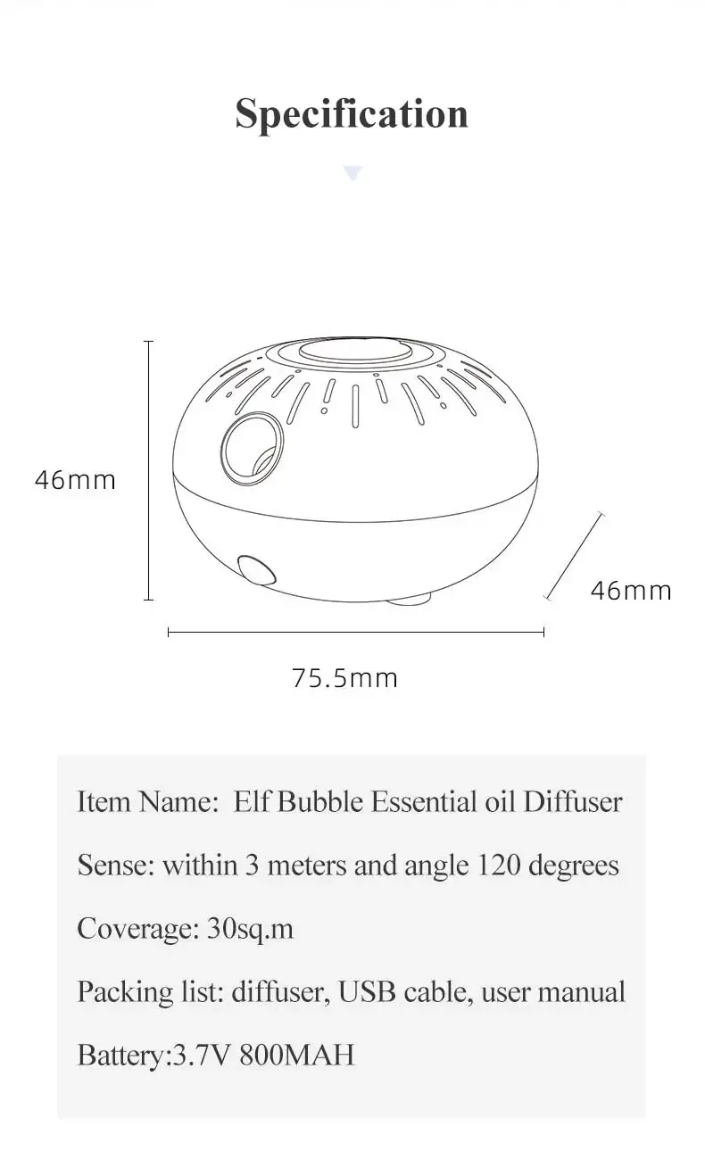Room Fragrance Diffuser USB Car Air Nebulizer Diffuser Funny Automatic Induction Portable smell distributor For Bedroom Office