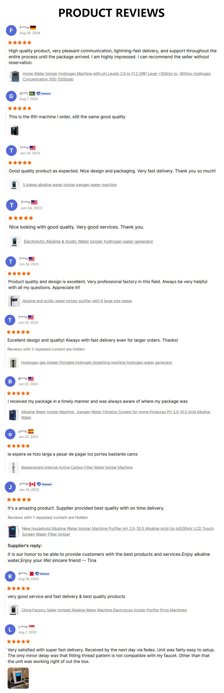 5 Plates Kangen Water Ionizer PH 3.5-10.5 Alkaline water Generator Hydrogen Reduced water ionizer With Built-in Carbon Filter