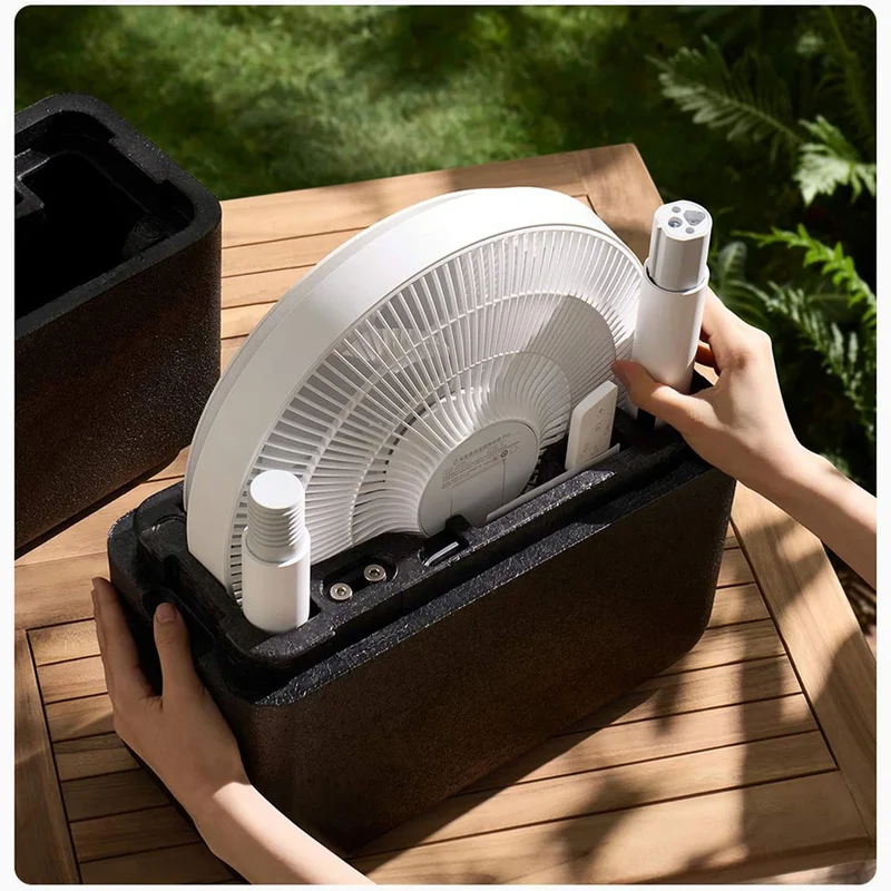 MIJIA DC Inverter Floor Fan Pro,Ultra-Thin Retractable,With Storage Box,Smart Standing Electric Fan,100 Air Flow Settings