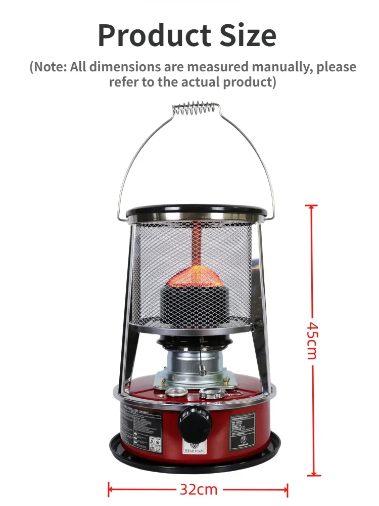 4.5L Portable Kerosene Stove Heater Kerosene Space Heater Outdoor Kerosene Heater for Camping Fishing Hunting Cooking