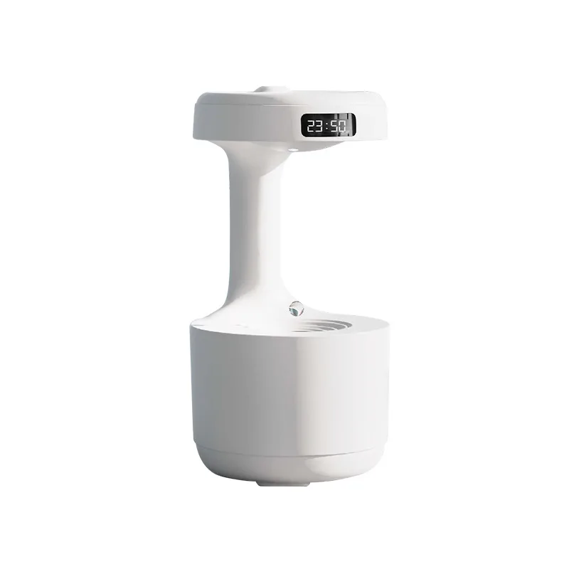 Water Droplet Air Humidifier 800ml Anti-gravity Essential Oil Diffuser Night Light Weightless Sprayer Decorations Desk Lamps