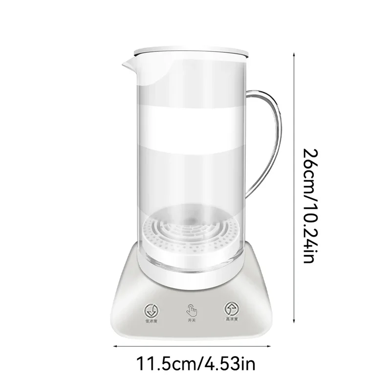 1Pc 1.1L Hydrogen Enriched Water Bottle Large Capacity Electrolyzed Hydrogen Water Bottle Generator For Home Office AC 110-240V