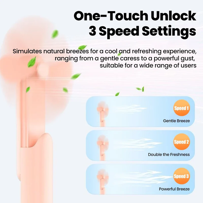 Portable Mini Fan Handheld Small Fan Extendable USB to Type C Charging Fan 2-in-1 Multi-Functional Mobile Phone Charging Fan