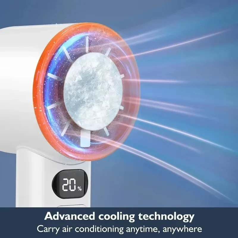 Xiaomi MIJIA Portable Fan Handheld 120 Speed Mini Bladeless Desktop Fan Rechargeable Instant Cooling With Ice Mode For Men Women