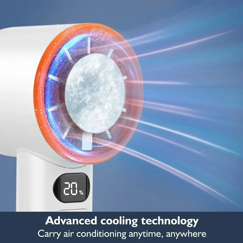 Xiaomi MIJIA Portable Fan Handheld 120 Speed Mini Bladeless Desktop Fan Rechargeable Instant Cooling With Ice Mode For Men Women