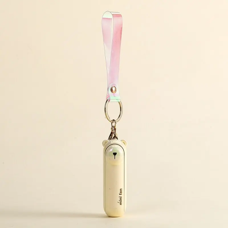 XIAOTREE Cute Mini Fan Kipas Portable Hand Fold Bedside Office USB Charge Battery Table Desk Cooling Folding Handheld Fan