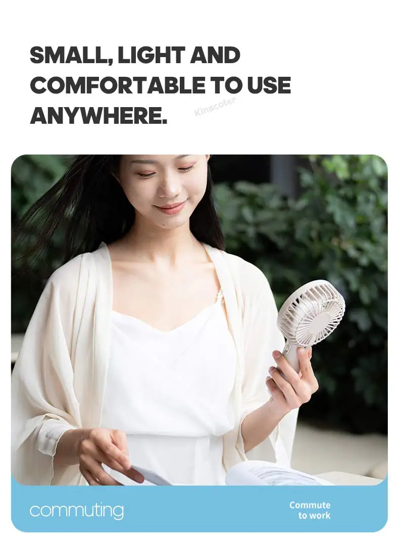 New Handheld Personal Fan Portable Mini USB Hand Fan 3600mAh Rechargeable Mini Fan with Stepless Speed Control Display Nightligh
