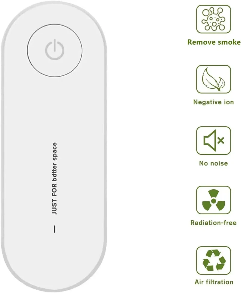 Pure Air - 2 Units- Plug-in Air Purifier,Mini Portable Air Purifier for Home & More Suitable for Bedrooms, Toilets, Living Room,