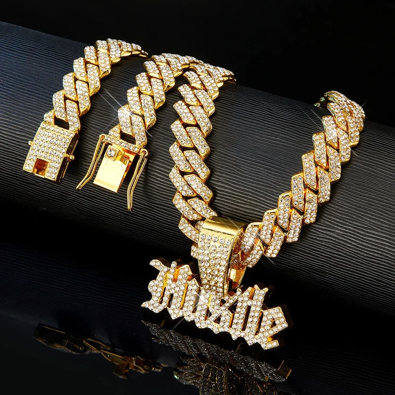 Luxurious Hip Hop Emerald Cut Moissanite Gold Plated Pendant & Charms 925 Silver Iced Bling Customer's Choice More Brilliance