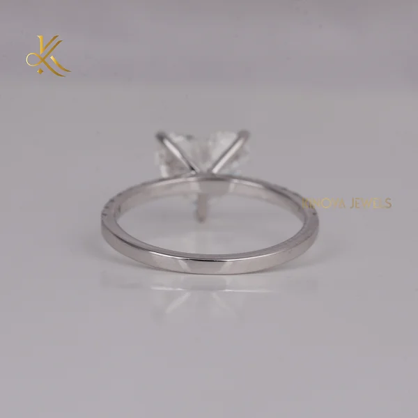 Timeless Classic Lab Grown Diamond 2.0-2.5 Carat Pave Setting Wedding Band 18K Gold Plated with Elegant Sparkle for Couples