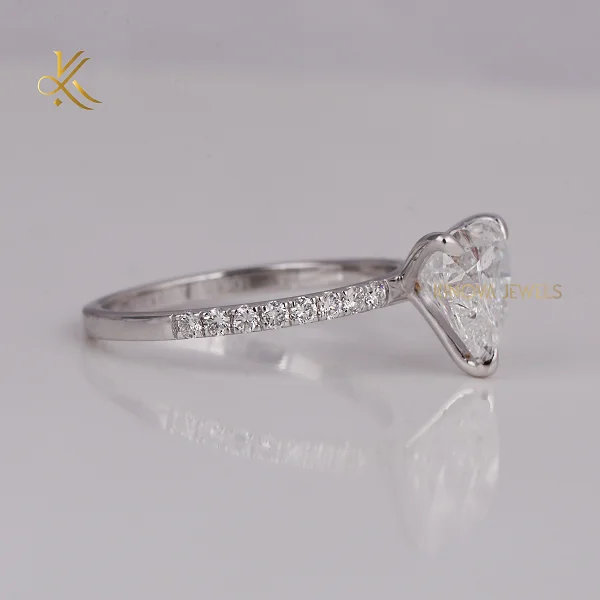 Timeless Classic Lab Grown Diamond 2.0-2.5 Carat Pave Setting Wedding Band 18K Gold Plated with Elegant Sparkle for Couples