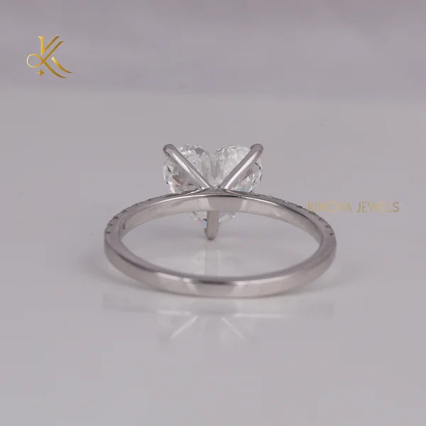 Timeless Classic Lab Grown Diamond 2.0-2.5 Carat Pave Setting Wedding Band 18K Gold Plated with Elegant Sparkle for Couples