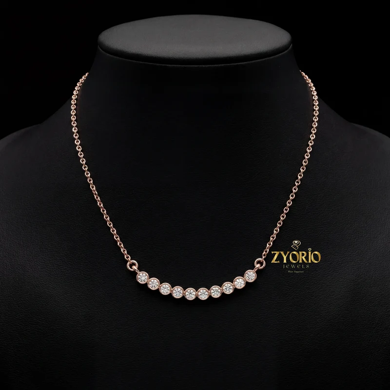 Classic 925 Sterling Silver Diamond Necklace Luxury Fashion Jewelry For Women Wedding Party Gift