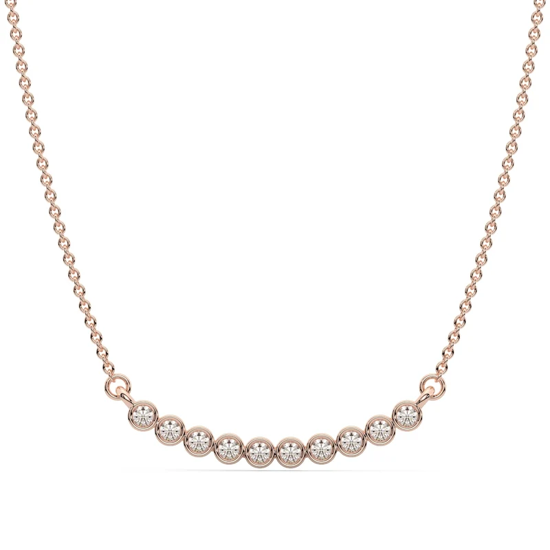 Classic 925 Sterling Silver Diamond Necklace Luxury Fashion Jewelry For Women Wedding Party Gift