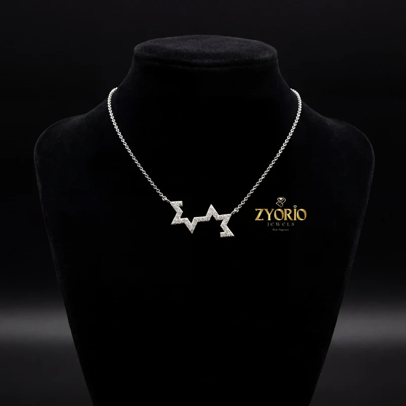 Night Sky Charm Diamond Pendant Necklace 925 Sterling Silver Luxury Jewelry Women Trendy Fashion Statement Wedding Engagement