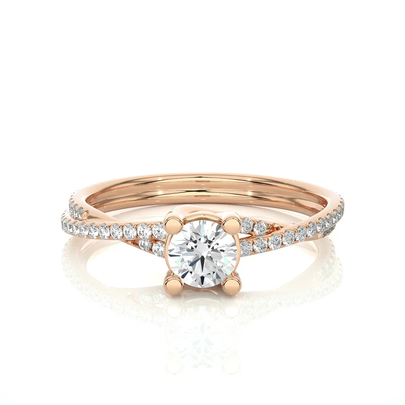 Custom Design D Color Vvs Moissanite Ring 925 Sterling Silver Diamond Crown Shape Engagement Ring for Women