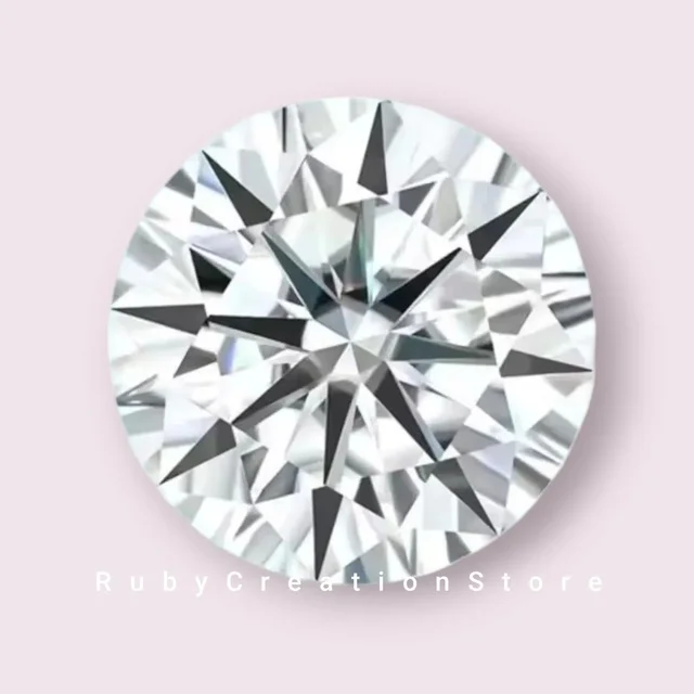 Polished Brilliant Cut White Moissanite Loose Stone D VVS1 Clarity High Brilliance for Jewelry Making 5mm Customize Available