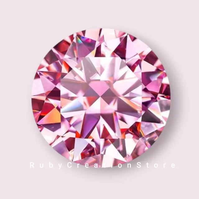 Premium Exclusive High Quality Polished Pink Moissanite Loose Stone Cut VVS1 High Brilliance Fire for Jewelry Making All Sizes